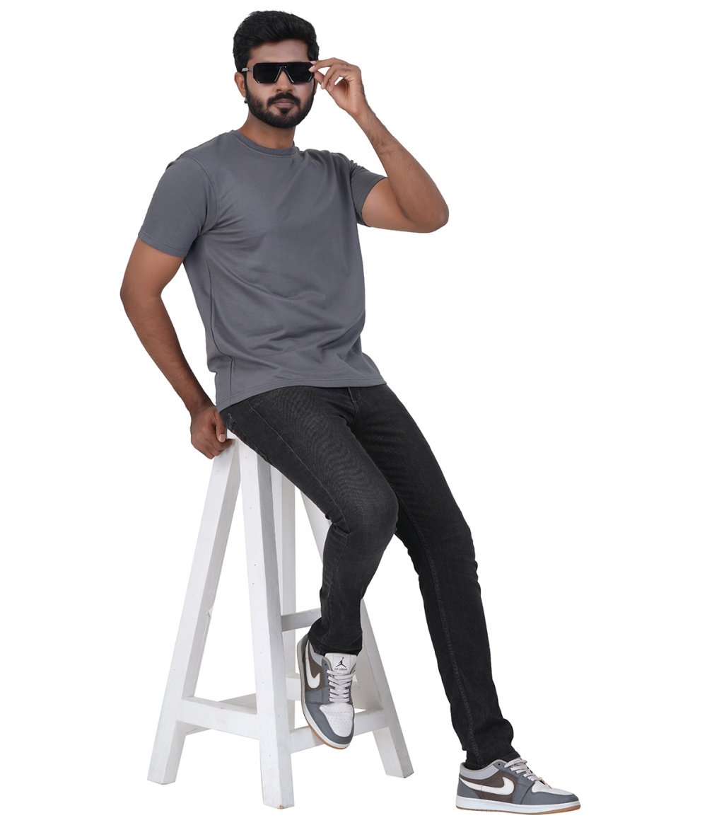 Round Neck Plain T-shirt